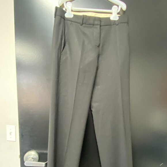 Theory Black Wool/Lycra Pants Size 4 - Picture 2 of 6